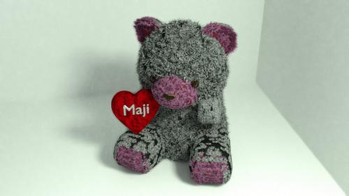 Small bear with heart preview image
